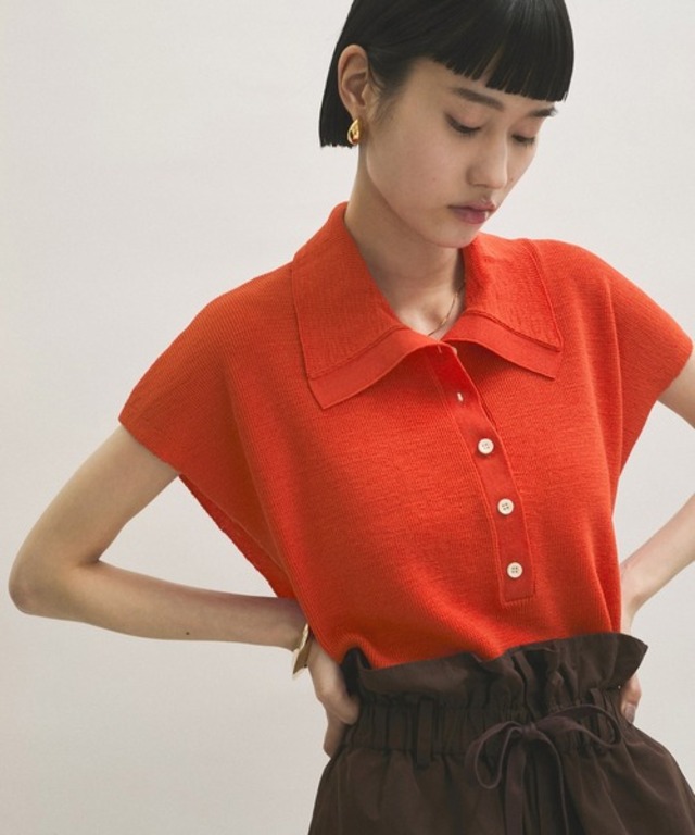 【WEB限定】・【サステナブル】ニットポロTEE