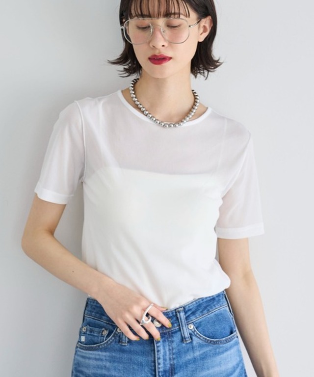 メッシュシアーTシャツ