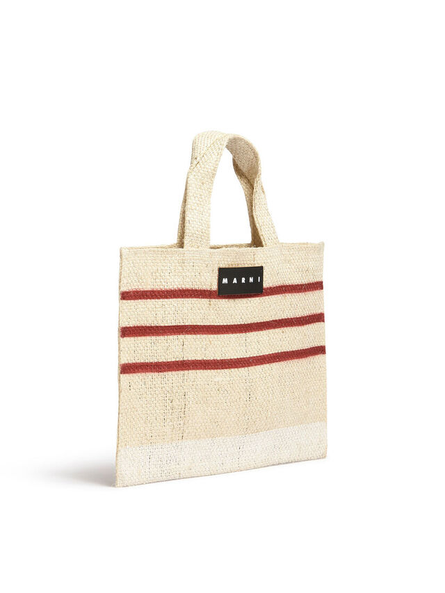 レッド 天然繊維製 MARNI MARKET CANAPA スモールバッグ