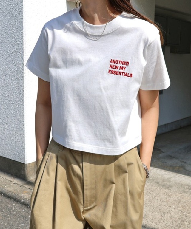 ANME ANMEエンブロイダリーロゴミニTシャツ