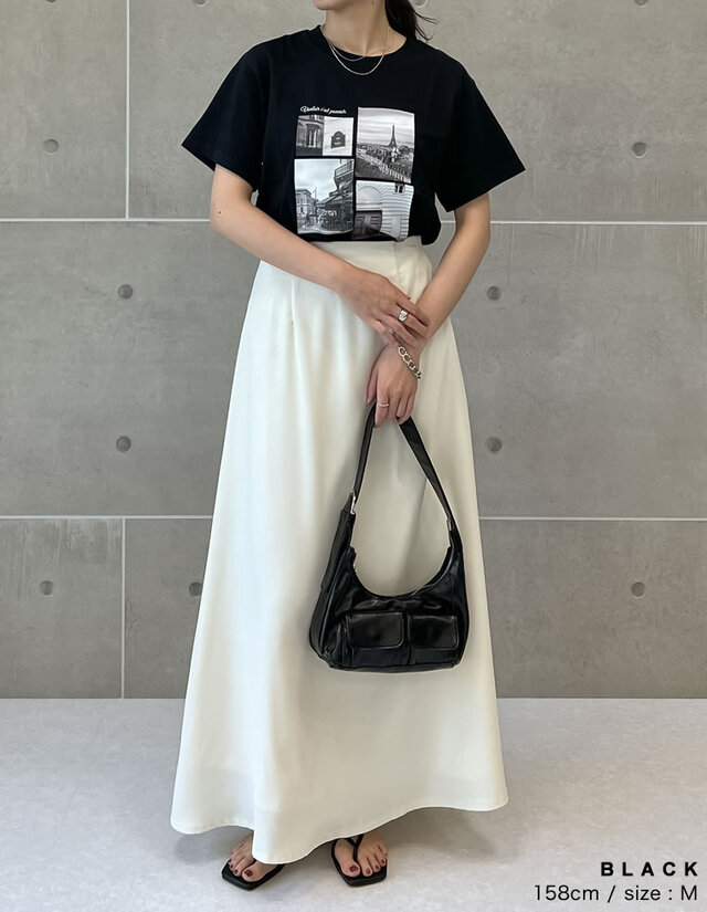 [UVカット][接触冷感]シーンナリーフォトプリントTシャツ