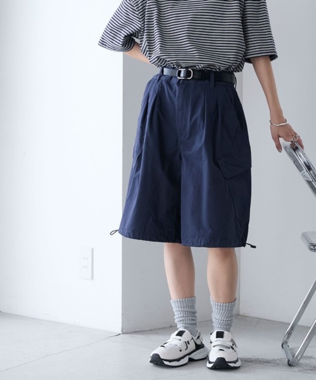 【forksy.】バギーカーゴ ボリューム ショートパンツ