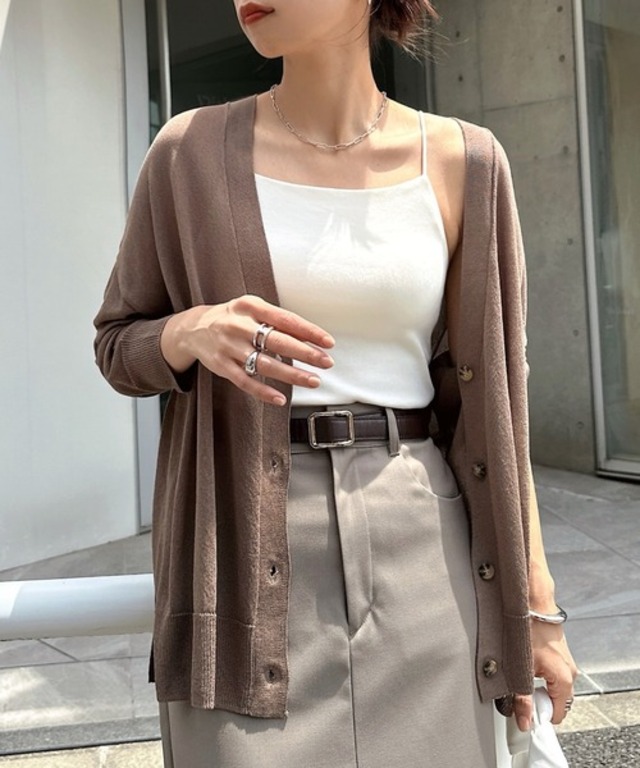 UVケア接触冷感シアーショート丈カーディガン