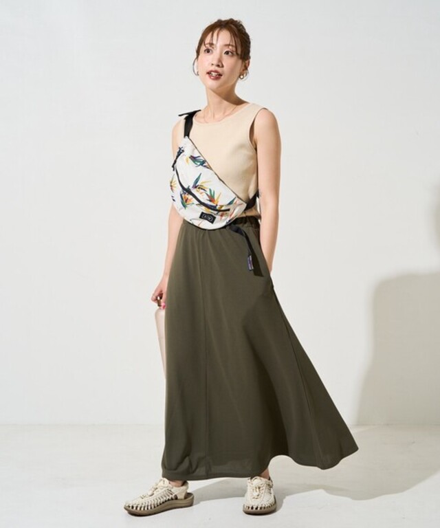 限定展開　FREAK'S STORE OUTDOORS DRYMIX ドライミックス マキシスカート(吸水速乾・接触冷感・UVカット)