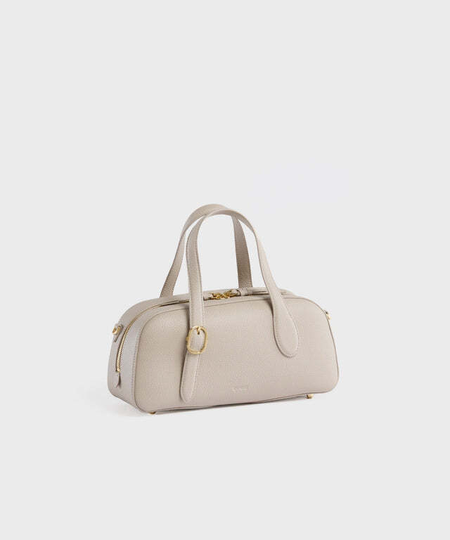Small Asra Boston Bag - Smoke