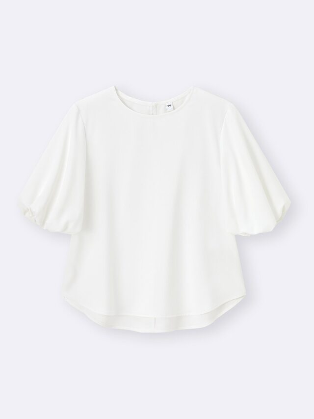 バブルスリーブブラウス