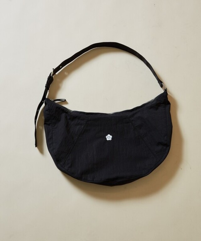 MARY QUANT×PUBLUX/マリークワント ワンポイント刺繍 ナイロン ショルダーバッグ　限定展開