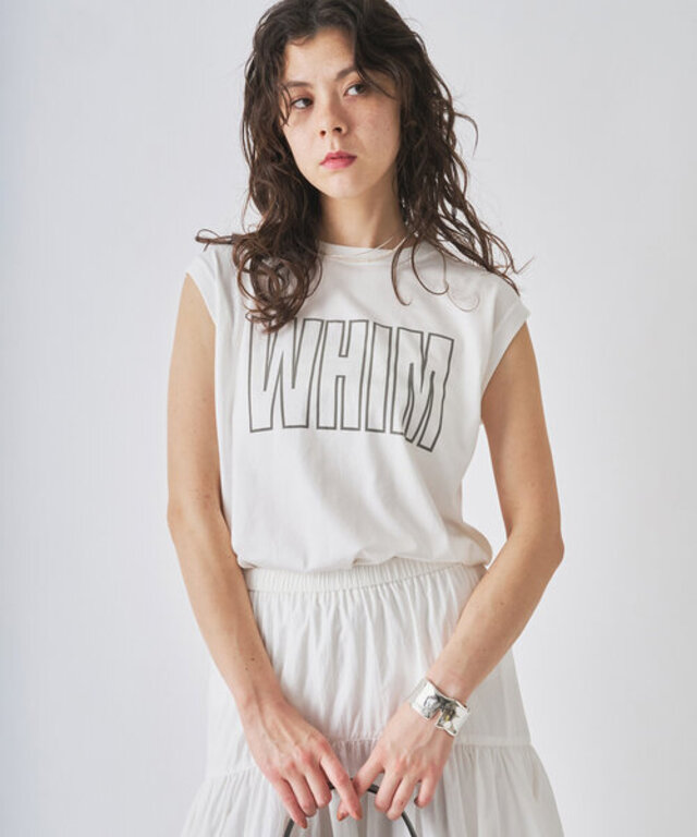 ノースリーブロゴTシャツ