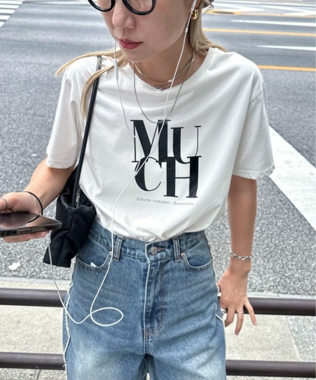 MUCH光沢ラバーTee