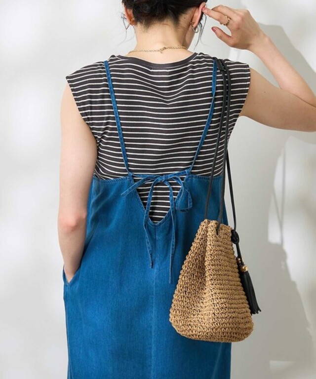 【セットアイテム】リネンレーヨン キャミワンピース インナーセット