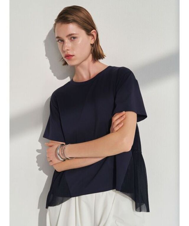 BACK PLEATS TULLE CS