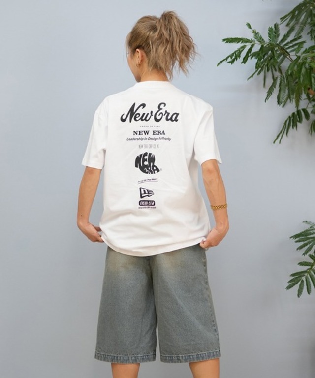 【ユニセックス】NEW ERA/ニューエラ オーバーサイズ/バックプリントTシャツ