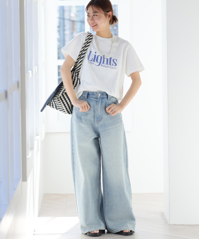《WEB限定再入荷！》旬な着こなしが叶う。バギーデニム