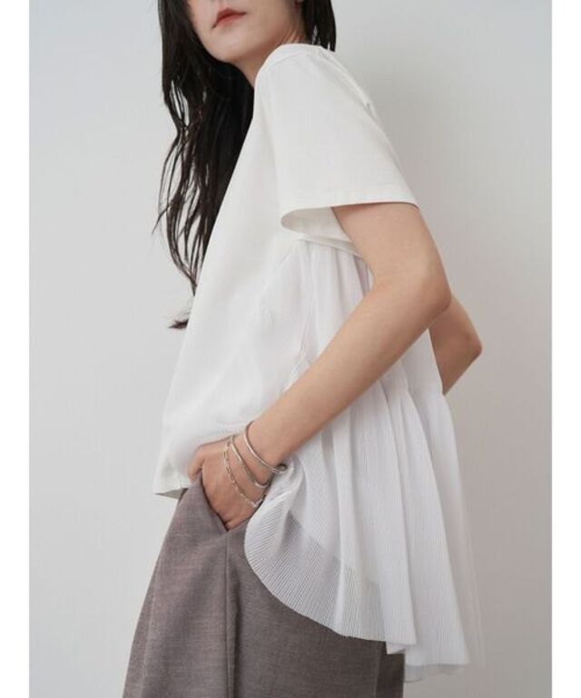 BACK PLEATS TULLE CS