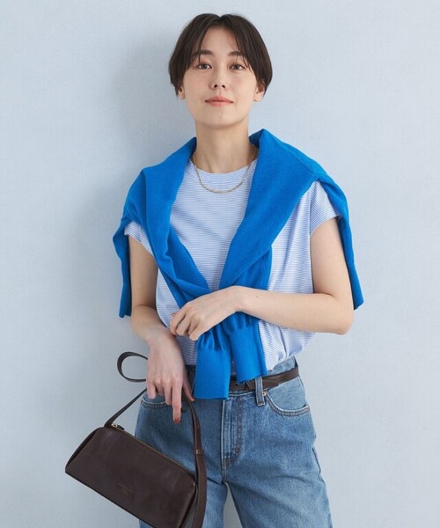 グロッシー フレンチスリーブ Tシャツ -制菌-