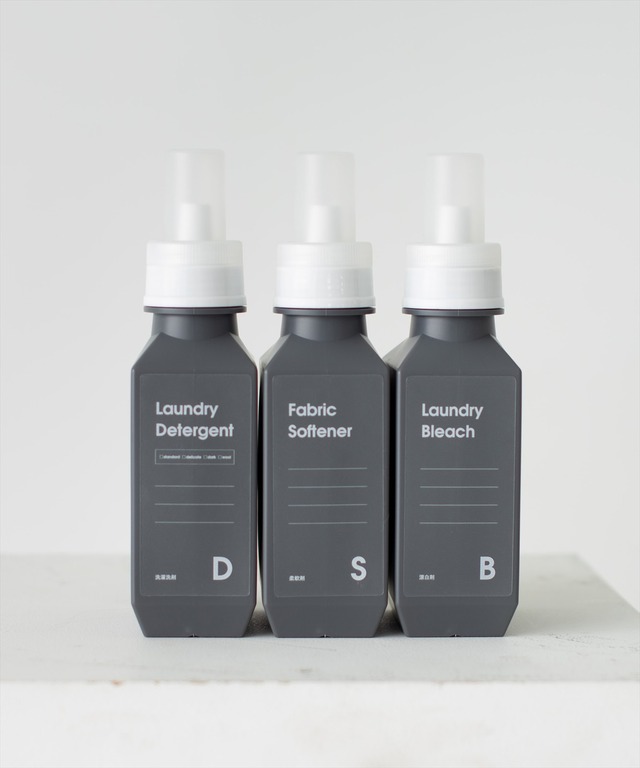 セット b2c ランドリーボトル M 700ml 3本入り