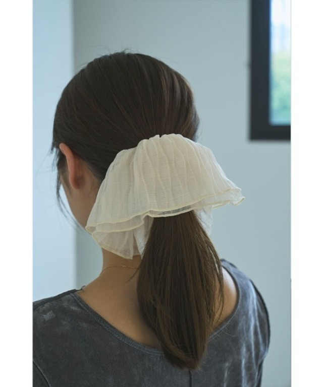 SHEER PLEATS CHOUCHOU