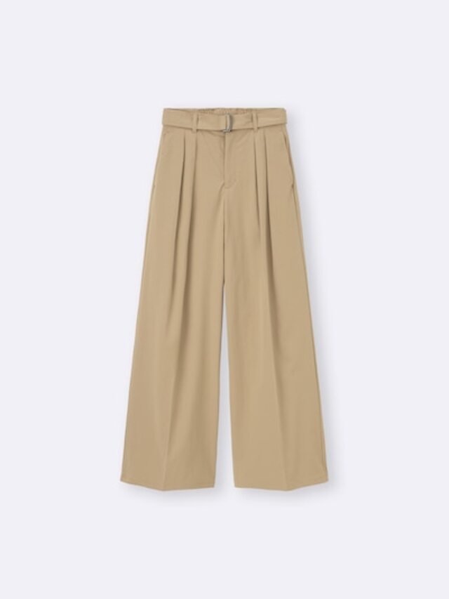 ベルテッドワイドパンツ(丈標準)