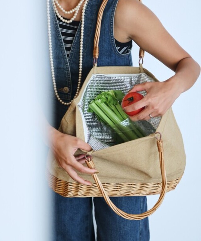 DULTON/ダルトン MARKET TOTE BASKET WITH COOLER L NATURAL マーケット トート バスケット ウィズ クーラー