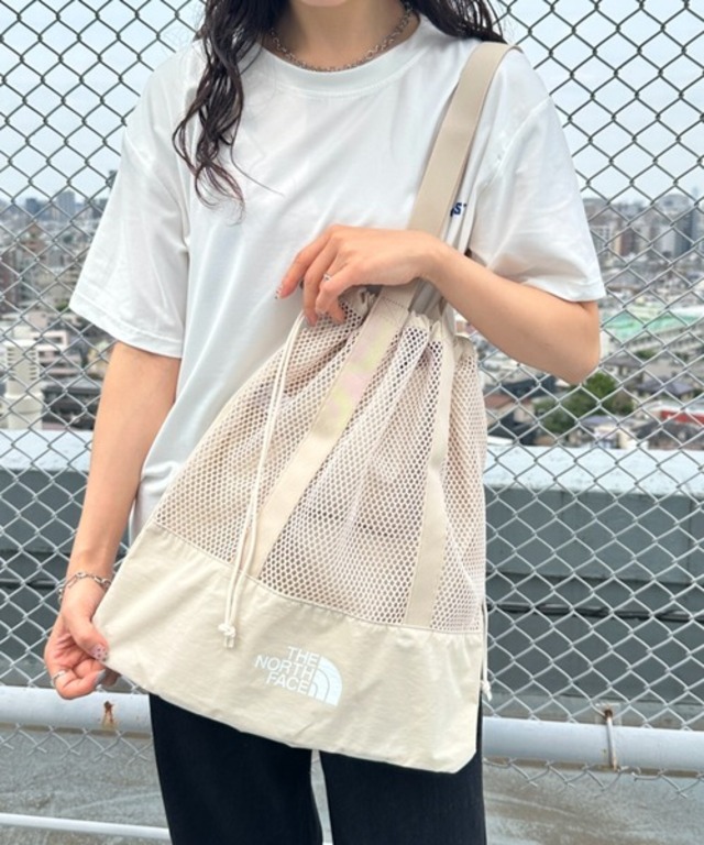 国内未発売 THE NORTH FACE(ザ・ノースフェイス)/A4対応 大容量 メッシュ トート ショルダーバッグ/LINDEN MESH SHOULDER BAG