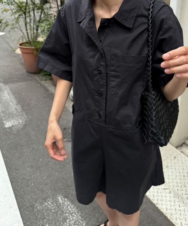 El mar　半袖ミニジャンプスーツ