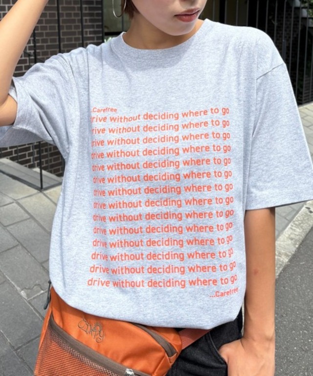【UNISEX】【全12色展開】メッセージプリント半袖Tee