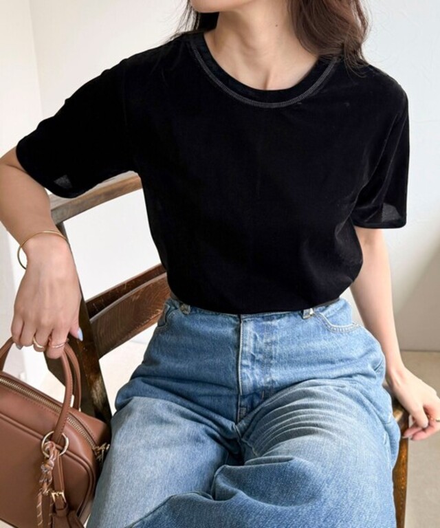 ベロア半袖Tシャツ