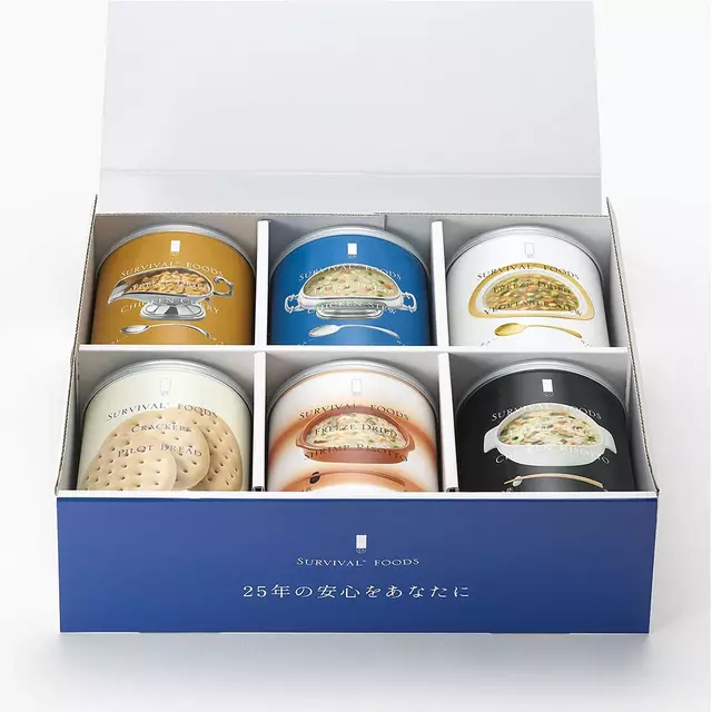 缶6缶入り サバイバルフーズのギフトボックス（約15食相当量）