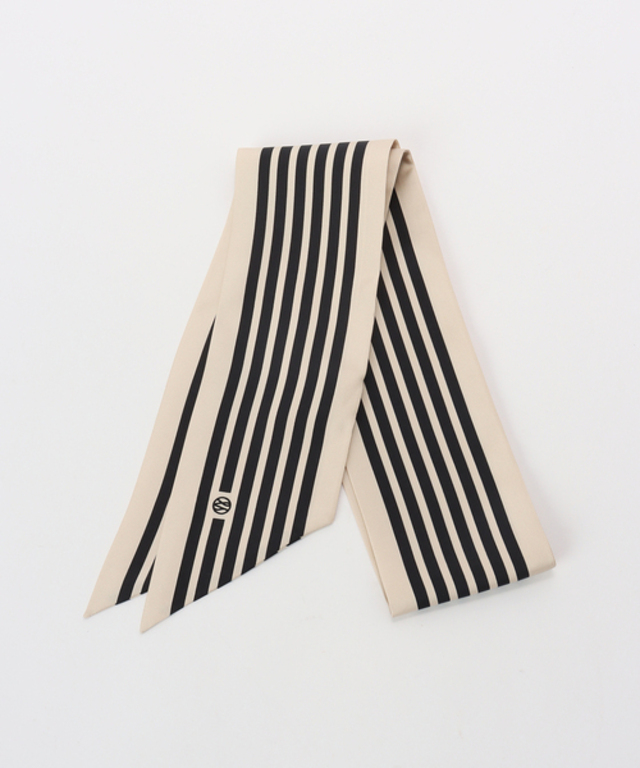 Le Scarf レ スカーフ Narrow Scarf Striped