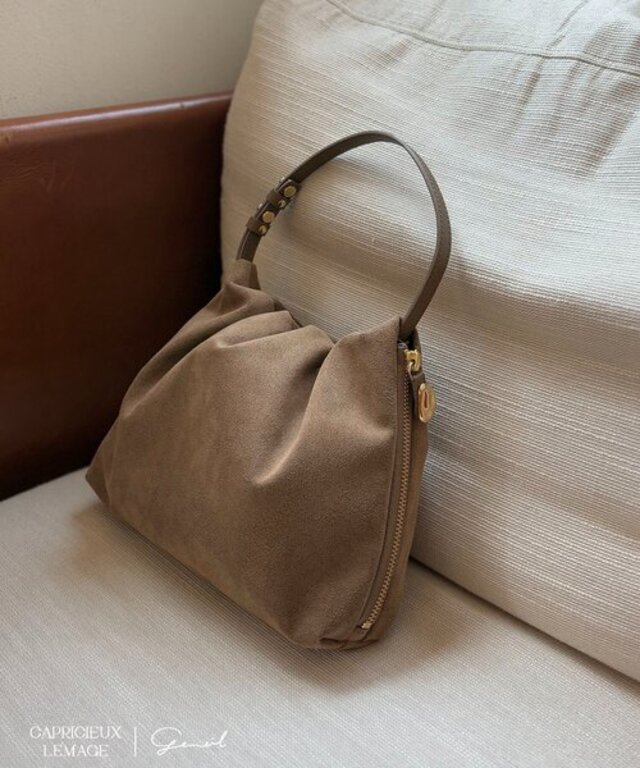 【LE'MAGE×gemeilコラボ】スエードワンハンドルバッグ