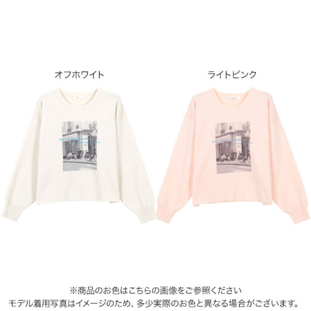 フォトプリント ニット プルオーバー