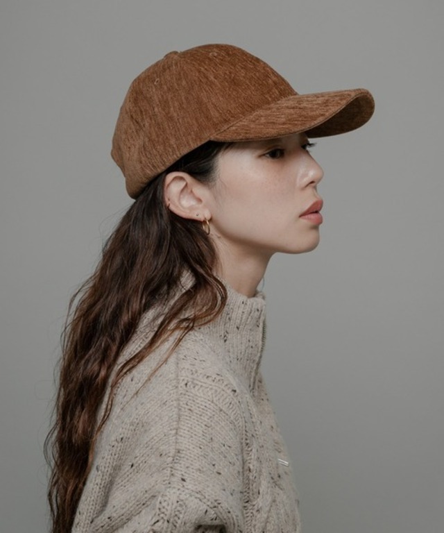ベロアタッチバックロゴCAP