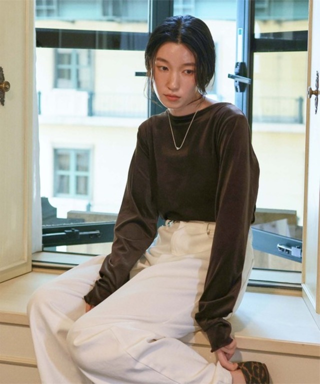 シアーベロアロングTシャツ