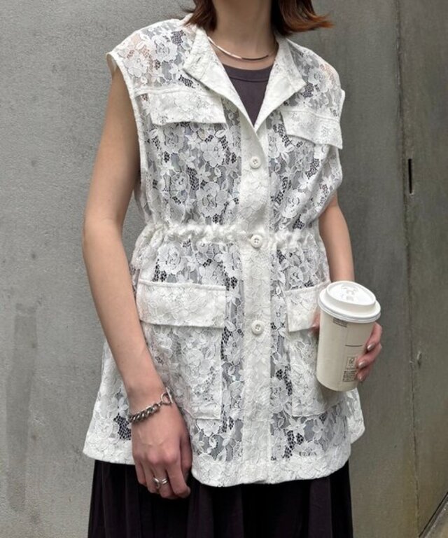 レースミリタリーベスト