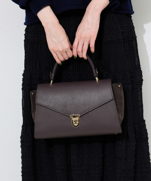 MARCO BIANCHINI/マルコビアンキーニ SLOBE別注 レザーコンビフラップBAG
