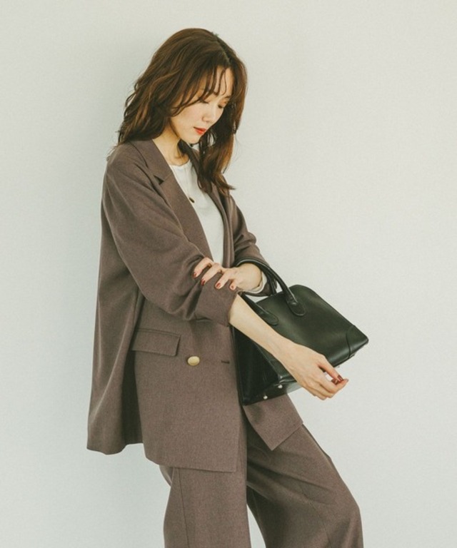 お手入れラクラクセットアップ/ダブルジャケット/498372