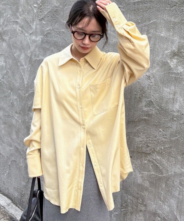 カットオフオーバーシャツ