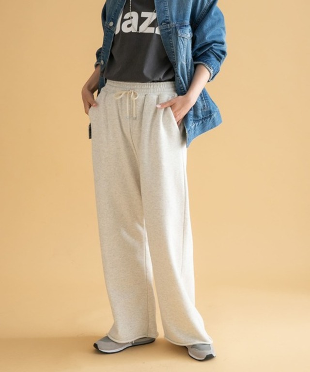 スウェットワイドパンツ