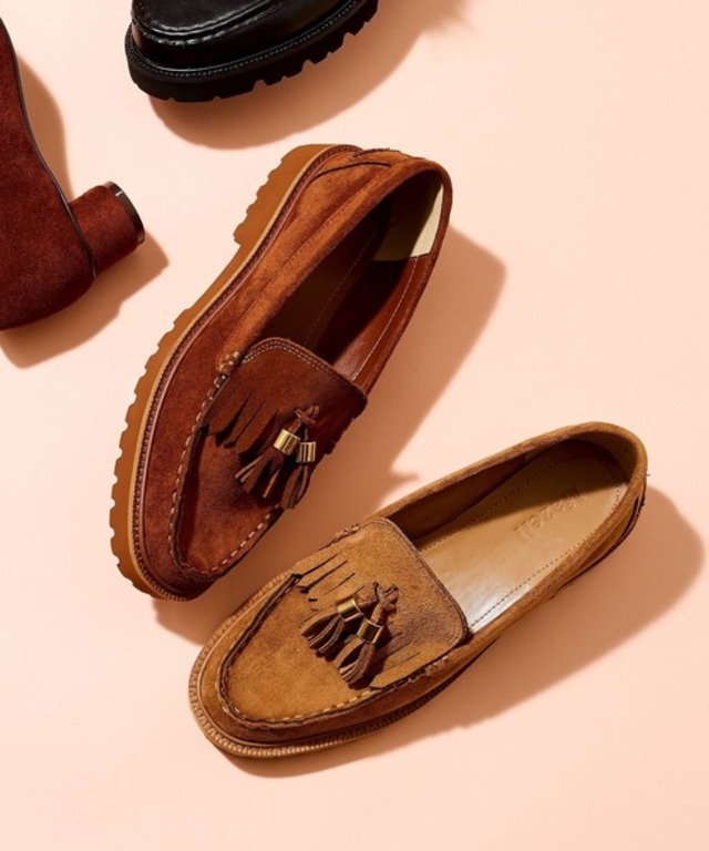 スエードタッセルローファー【Mazell】【WEB限定カラー】