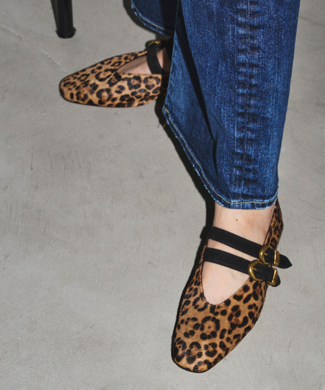 レザーWストラップメリージェーン