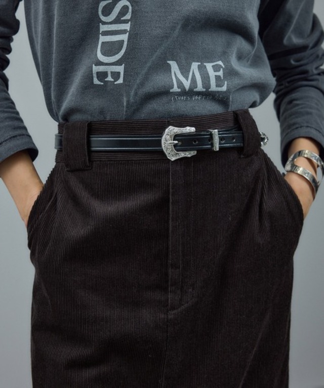 【WEB限定】オーガニックコットンコーデュロイナロースカート