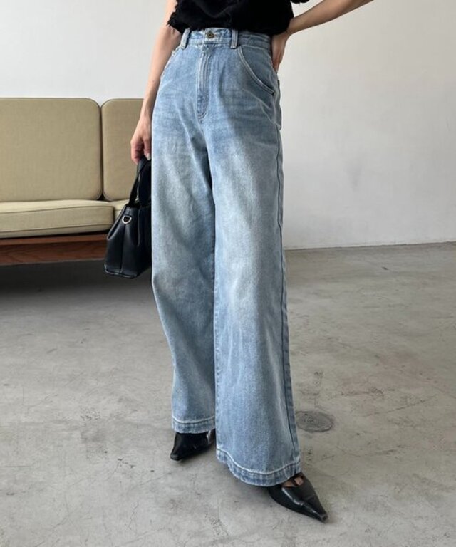 【3サイズ展開】ストレートルーズデニム