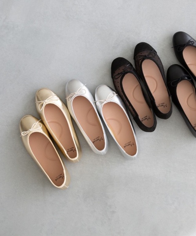 【21.0～26.5サイズ展開 / 新色追加】【 ふわカル 】 ラウンドトゥ バレエシューズ