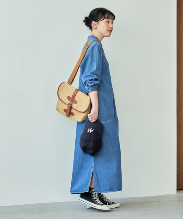 WEB限定　Lee/リー 別注FLARE MAXI ONEPIECE/フレア マキシ ワンピース（デニム）