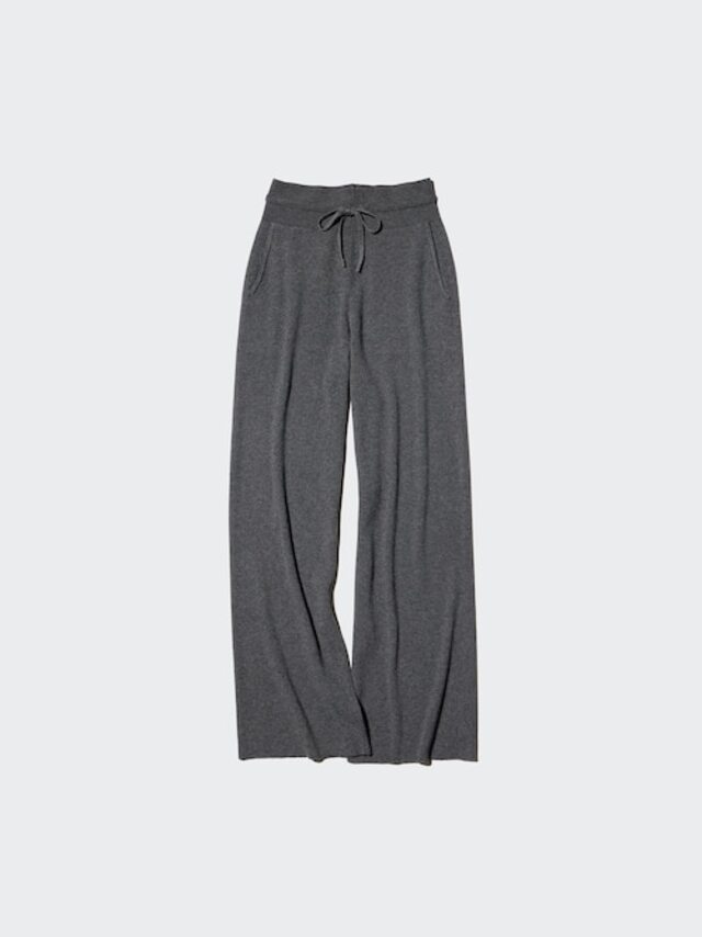 ウォッシャブルニットリブパンツ