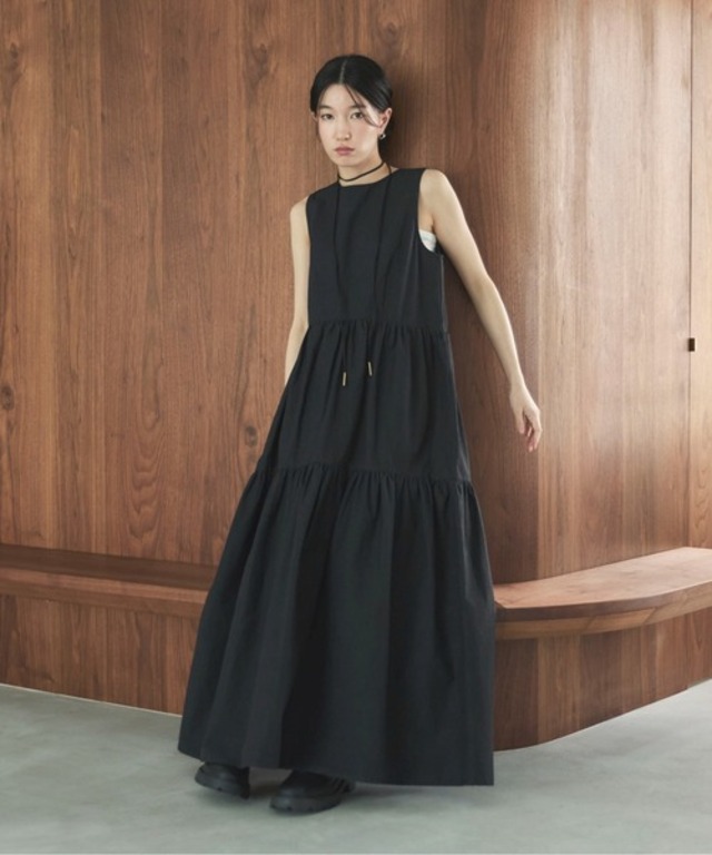 タフタティアードワンピース