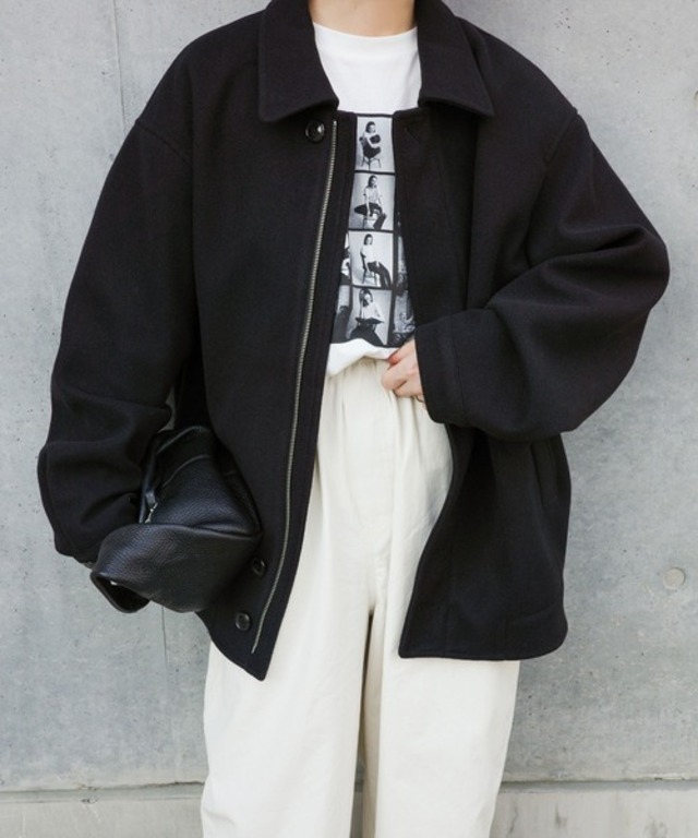 ビッグシルエットミドルコート