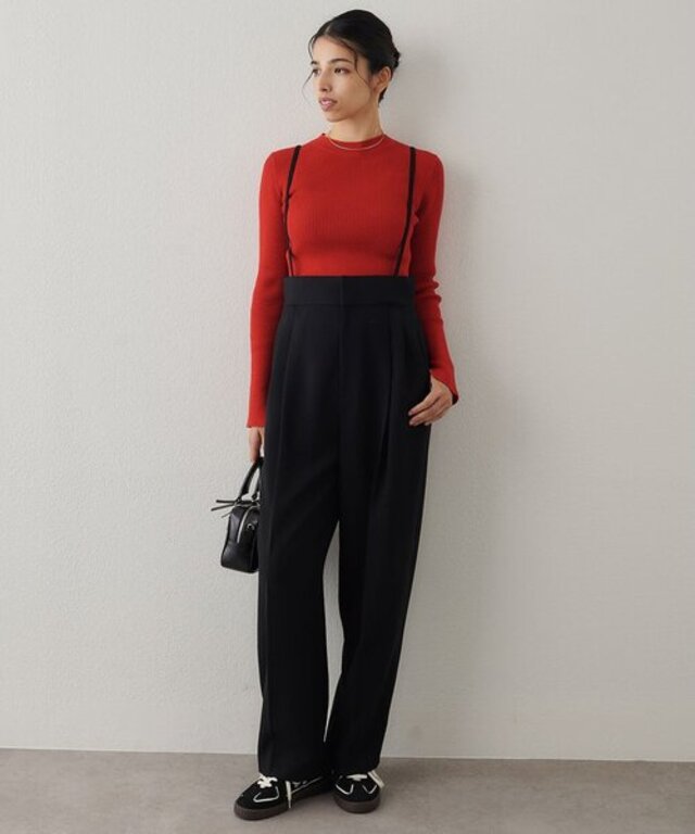 ハイウエストサスペンダーパンツ