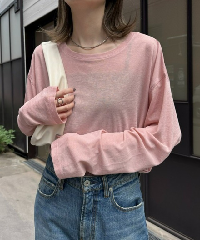 ≪お気に入り登録数17万人突破≫【17色展開】サイドスリットシアートップス