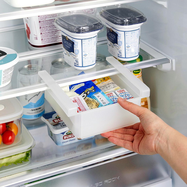 冷蔵庫中棚下伸縮ラック タワー